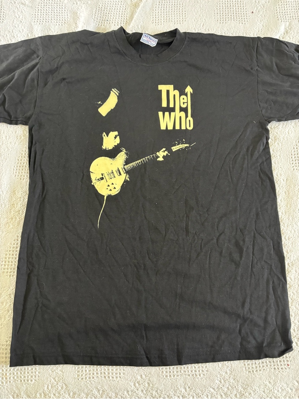 The Who North American Tour 2002 Y2K Tshirt XL Allsport Vintage Music Tee Black